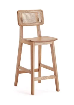 Coupon 😀 Manhattan Comfort Versailles Cane Counter Stool - Set of 3 😉 -Manhattan Comfort Online Shop Belk 1078
