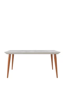 Coupon 🔥 Manhattan Comfort 62.99 Inch Utopia Beveled Rectangular Dining Table with Glass Top 🧨