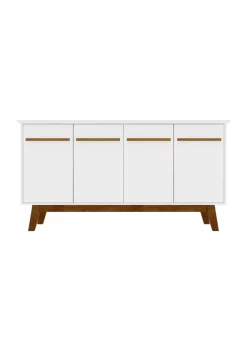 Flash Sale 🌟 Manhattan Comfort Yonkers 62.99 Inch Sideboard in Off White and Cinnamon 🧨