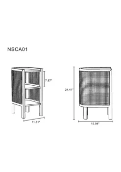 Brand new 🔥 Manhattan Comfort Versailles Cane End Table 😍 -Manhattan Comfort Online Shop Belk 1231