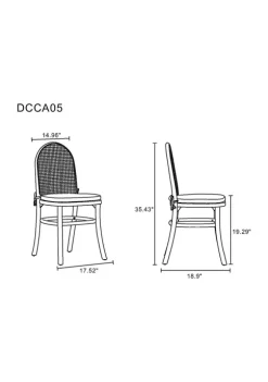 Wholesale 🛒 Manhattan Comfort Paragon Cane Dining Chair 1.0 - Set of 4 👏 -Manhattan Comfort Online Shop Belk 1285