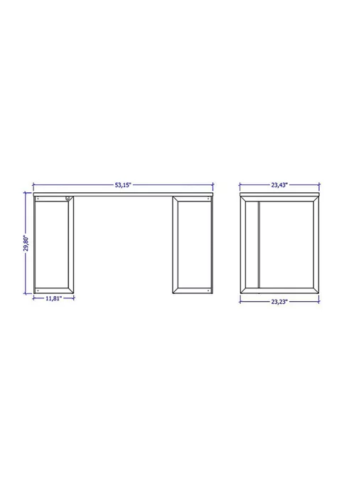 Cheapest 🥰 Manhattan Comfort Lexington 53.15 Desk ⌛ 5 Cheapest 🥰 Manhattan Comfort Lexington 53.15 Desk ⌛ - Image 3