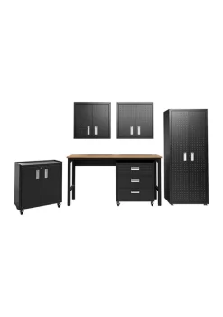 Best Sale 🔥 Manhattan Comfort Fortress 6- Piece Garage Set ⭐