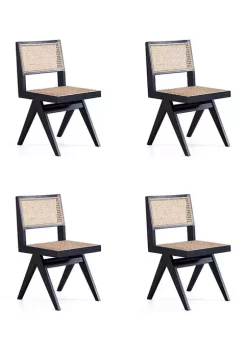 Best reviews of 🤩 Manhattan Comfort Hamlet Cane Dining Chair- Set of 4 🌟
