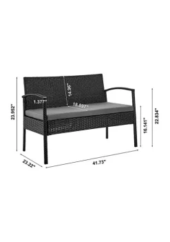 Wholesale 🎉 Manhattan Comfort Noli Patio 4- Person Conversation Set with Coffee Table ⌛ -Manhattan Comfort Online Shop Belk 1335