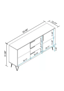 Discount 🔔 Manhattan Comfort Beekman 62.99 Sideboard 🔥 -Manhattan Comfort Online Shop Belk 1356