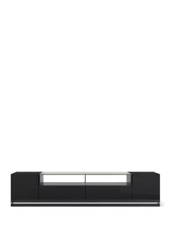 Wholesale โ Manhattan Comfort Black Gloss Vanderbilt TV Stand with LED Lights ๐