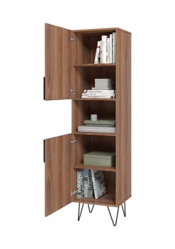 Budget 🎉 Manhattan Comfort Beekman 17.51 Narrow Bookcase Cabinet ❤️ -Manhattan Comfort Online Shop Belk 1376