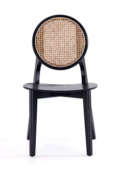 Best Sale 🔔 Manhattan Comfort Versailles Cane Dining Chair- Set of 4 😉 -Manhattan Comfort Online Shop Belk 1434