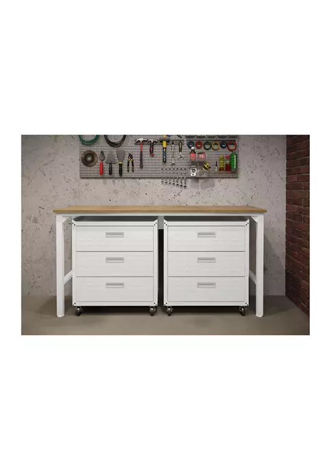 Flash Sale 👏 Manhattan Comfort 3-Piece Fortress Mobile Space-Saving Garage Cabinet and Worktable 6.0 🔥 4 Flash Sale 👏 Manhattan Comfort 3-Piece Fortress Mobile Space-Saving Garage Cabinet and Worktable 6.0 🔥 - Image 2