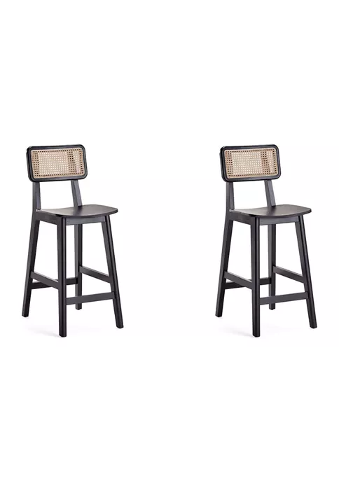 Wholesale โ๏ธ Manhattan Comfort Versailles Cane Counter Stool - Set of 2 ๐ 8 Wholesale โ๏ธ Manhattan Comfort Versailles Cane Counter Stool - Set of 2 ๐ - Image 6
