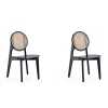 Best deal 👍 Manhattan Comfort Versailles Cane Dining Chair - Set of 2 🔥 -Manhattan Comfort Online Shop Belk 1477