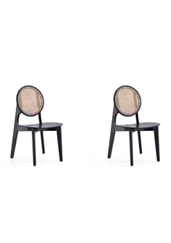 Best deal 👍 Manhattan Comfort Versailles Cane Dining Chair - Set of 2 🔥