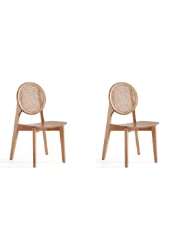 Best deal 👍 Manhattan Comfort Versailles Cane Dining Chair - Set of 2 🔥 -Manhattan Comfort Online Shop Belk 1482