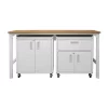 Brand new 🥰 Manhattan Comfort 3-Piece Fortress Mobile Space-Saving Garage Cabinet and Worktable 2.0 🌟 -Manhattan Comfort Online Shop Belk 1524