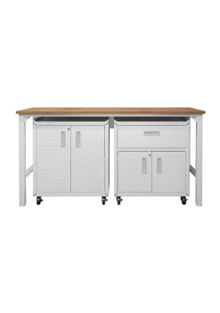 Brand new 🥰 Manhattan Comfort 3-Piece Fortress Mobile Space-Saving Garage Cabinet and Worktable 2.0 🌟 -Manhattan Comfort Online Shop Belk 1529