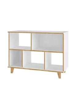 Hot Sale ❤️ Manhattan Comfort Minetta Low Bookcase in White 🤩