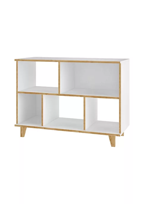 Hot Sale β€οΈ Manhattan Comfort Minetta Low Bookcase in White π€© 4 Hot Sale β€οΈ Manhattan Comfort Minetta Low Bookcase in White π€© - Image 2