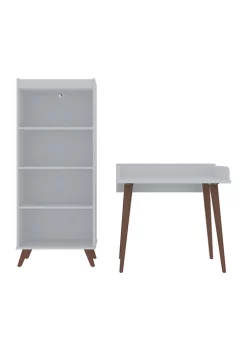 Best reviews of 💯 Manhattan Comfort Hampton 2-Piece Home Basic Office Set in White 🔥