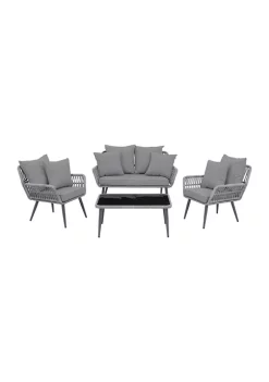 Best reviews of ✨ Manhattan Comfort Portofino Patio 4- Person Conversation Set with Coffee Table 🛒 -Manhattan Comfort Online Shop Belk 1622