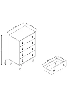 Promo 😀 Manhattan Comfort Amber Double Wide and Tall 👗 Dresser - Set of 2 👏 -Manhattan Comfort Online Shop Belk 1627