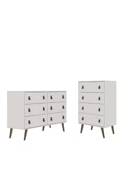 Promo 😀 Manhattan Comfort Amber Double Wide and Tall 👗 Dresser - Set of 2 👏 -Manhattan Comfort Online Shop Belk 1630