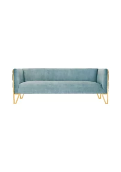 Wholesale 💯 Manhattan Comfort Vector Sofa in Ocean Blue and Gold 😍