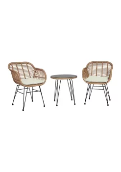 Flash Sale 👏 Manhattan Comfort Antibes 1.0 Patio 2- Person Seating Group with End Table ⌛