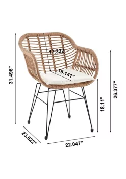 Flash Sale 👏 Manhattan Comfort Antibes 1.0 Patio 2- Person Seating Group with End Table ⌛ -Manhattan Comfort Online Shop Belk 1661