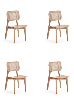 Brand new 💯 Manhattan Comfort Versailles Cane Dining Chair- Set of 4 ⌛