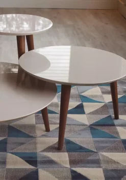 New ❤️ Manhattan Comfort Moore 3 Piece Round End Tables 😍 -Manhattan Comfort Online Shop Belk 1727