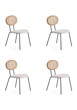 Hot Sale ❤️ Manhattan Comfort Jardin Cane Dining Chair- Set of 4 😍 -Manhattan Comfort Online Shop Belk 1775