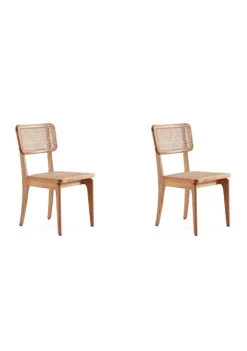 Outlet ❤️ Manhattan Comfort Giverny Cane Dining Chair - Set of 2 🌟 -Manhattan Comfort Online Shop Belk 1787
