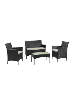 Wholesale 🛒 Manhattan Comfort Imperia Patio 4- Person Conversation Set with Coffee Table 🎉 -Manhattan Comfort Online Shop Belk 1807