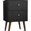 Outlet 🥰 Manhattan Comfort Liberty Nightstand 2.0 in Black 🔔 -Manhattan Comfort Online Shop Belk 1817