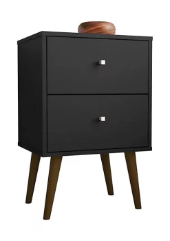 Outlet ๐ฅฐ Manhattan Comfort Liberty Nightstand 2.0 in Black ๐