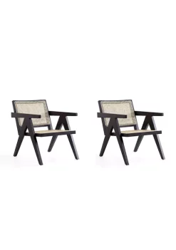 Outlet 🎉 Manhattan Comfort Hamlet Cane Accent Chair - Set of 2 🥰 -Manhattan Comfort Online Shop Belk 1826