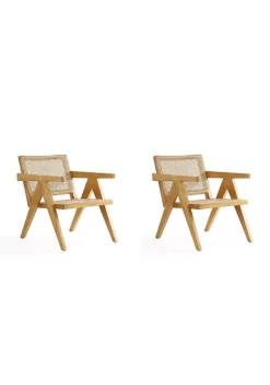 Outlet 🎉 Manhattan Comfort Hamlet Cane Accent Chair - Set of 2 🥰 -Manhattan Comfort Online Shop Belk 1827