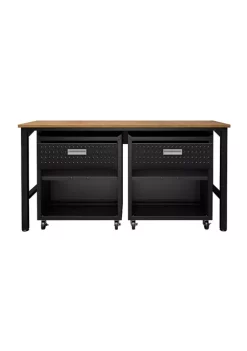 Budget 😀 Manhattan Comfort 3-Piece Fortress Mobile Space-Saving Garage Cabinet and Worktable 4.0 🔔 -Manhattan Comfort Online Shop Belk 1831