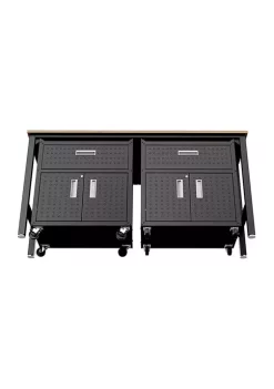 Budget 😀 Manhattan Comfort 3-Piece Fortress Mobile Space-Saving Garage Cabinet and Worktable 4.0 🔔 -Manhattan Comfort Online Shop Belk 1832