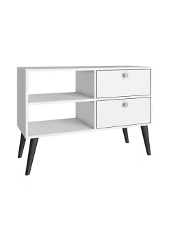Discount 😉 Manhattan Comfort Dalarna TV Stand in White ✨
