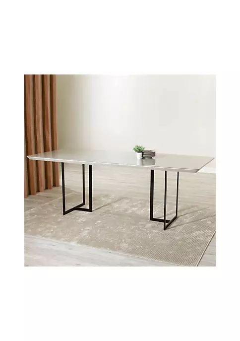Top 10 ๐ Manhattan Comfort Celine 86.22" Dining Table in Off White ๐ 4 Top 10 ๐ Manhattan Comfort Celine 86.22" Dining Table in Off White ๐ - Image 2