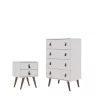 Outlet ❤️ Manhattan Comfort Amber Tall 👗 Dresser and Nightstand - Set of 2 🛒 -Manhattan Comfort Online Shop Belk 1893