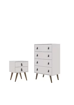 Outlet ❤️ Manhattan Comfort Amber Tall 👗 Dresser and Nightstand - Set of 2 🛒 -Manhattan Comfort Online Shop Belk 1900