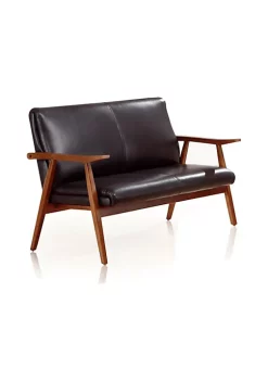 New ✨ Manhattan Comfort Arch Duke Loveseat in Black and Amber 👏