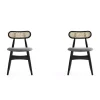 Outlet 👍 Manhattan Comfort Colbert Cane Dining Chair - Set of 2 🔔 -Manhattan Comfort Online Shop Belk 1904