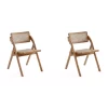 Promo ⭐ Manhattan Comfort Lambinet Cane Dining Folding Chair - Set of 2 😍 -Manhattan Comfort Online Shop Belk 1911