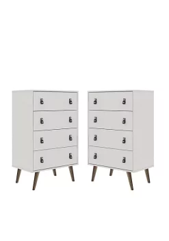 Flash Sale ✔️ Manhattan Comfort Amber Tall 👗 Dresser (Set of 2) ❤️