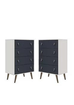 Flash Sale ✔️ Manhattan Comfort Amber Tall 👗 Dresser (Set of 2) ❤️ -Manhattan Comfort Online Shop Belk 1986