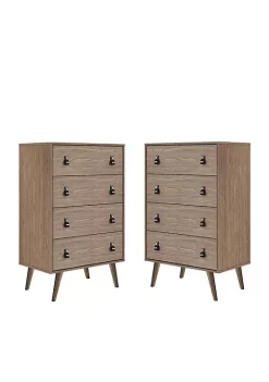 Flash Sale ✔️ Manhattan Comfort Amber Tall 👗 Dresser (Set of 2) ❤️ -Manhattan Comfort Online Shop Belk 1988